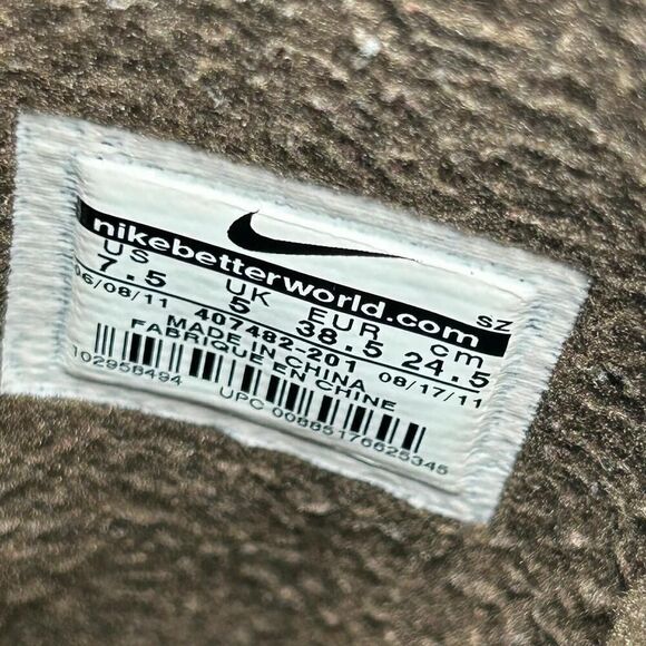 Nike Storm Warrior Rain Boots US 7.5 Brown Fleece Lined Lace-Up Boot - Picture 13 of 14